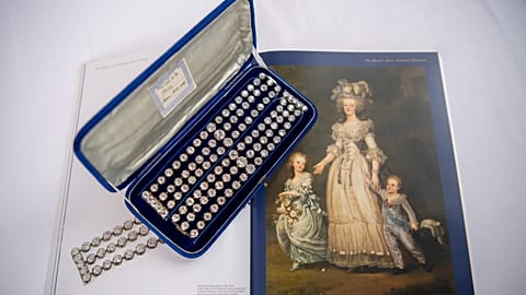 A pair of diamond bracelets once owned by Marie Antoinette of France