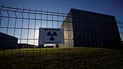 A concrete-sealed warehouse for radioactive waste storage in the Aube region of eastern France