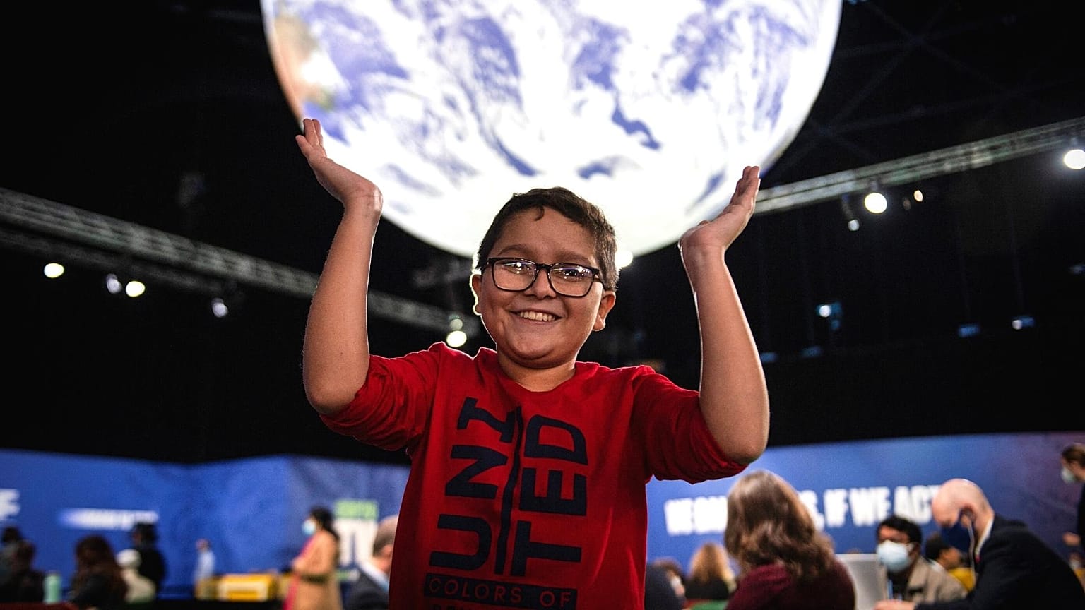 Francisco Vera poses for a photograph at COP26