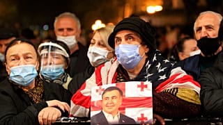 Proteste für Saakaschwili in Tbilissi in Georgien