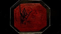 British Guiana One-Cent Magenta stamp is displayed for photographs at premises of the Sotheby's auction house, in London, Wednesday, April 28, 2021. 