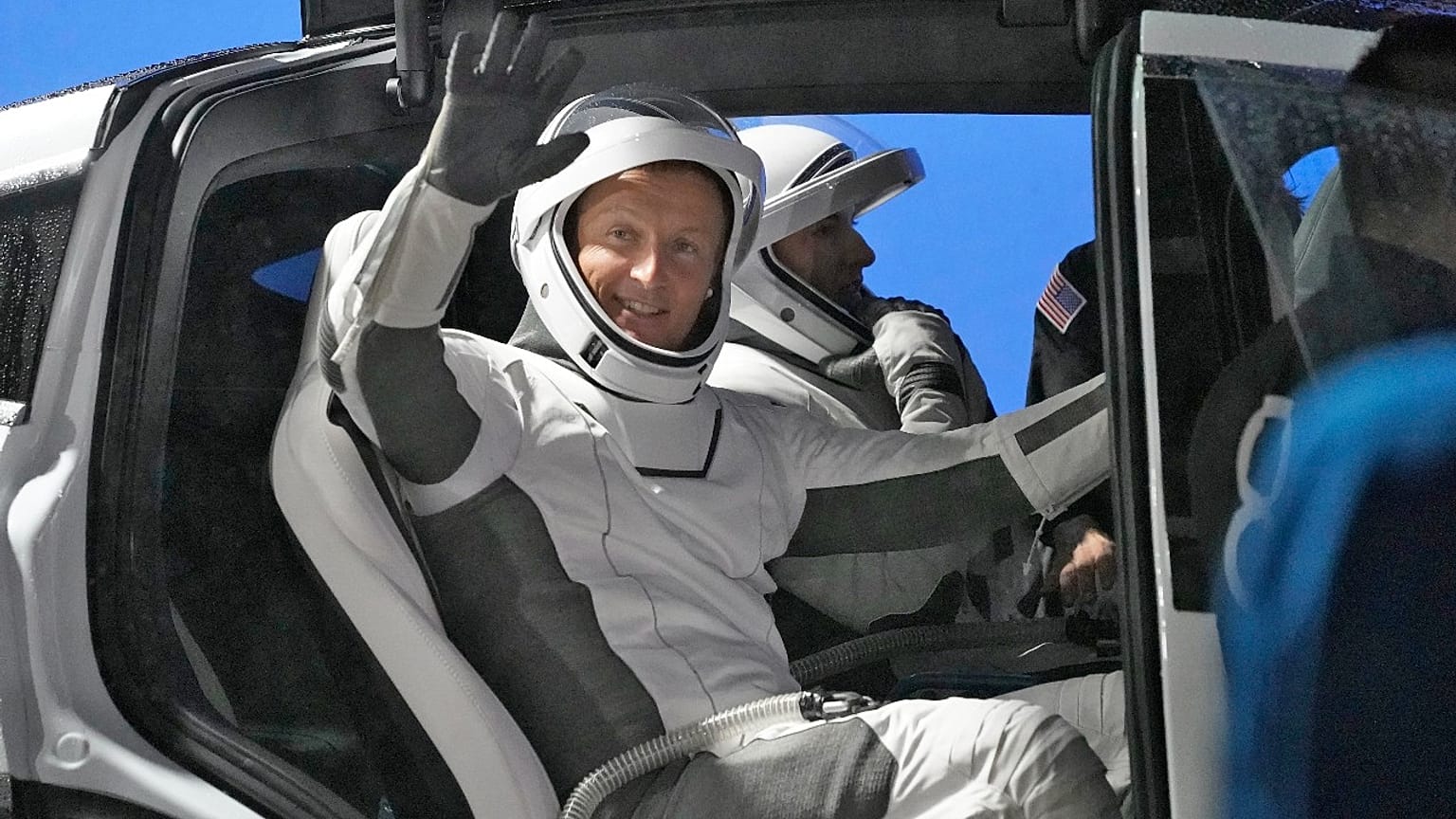  Matthias Maurer kurz vorm Start 