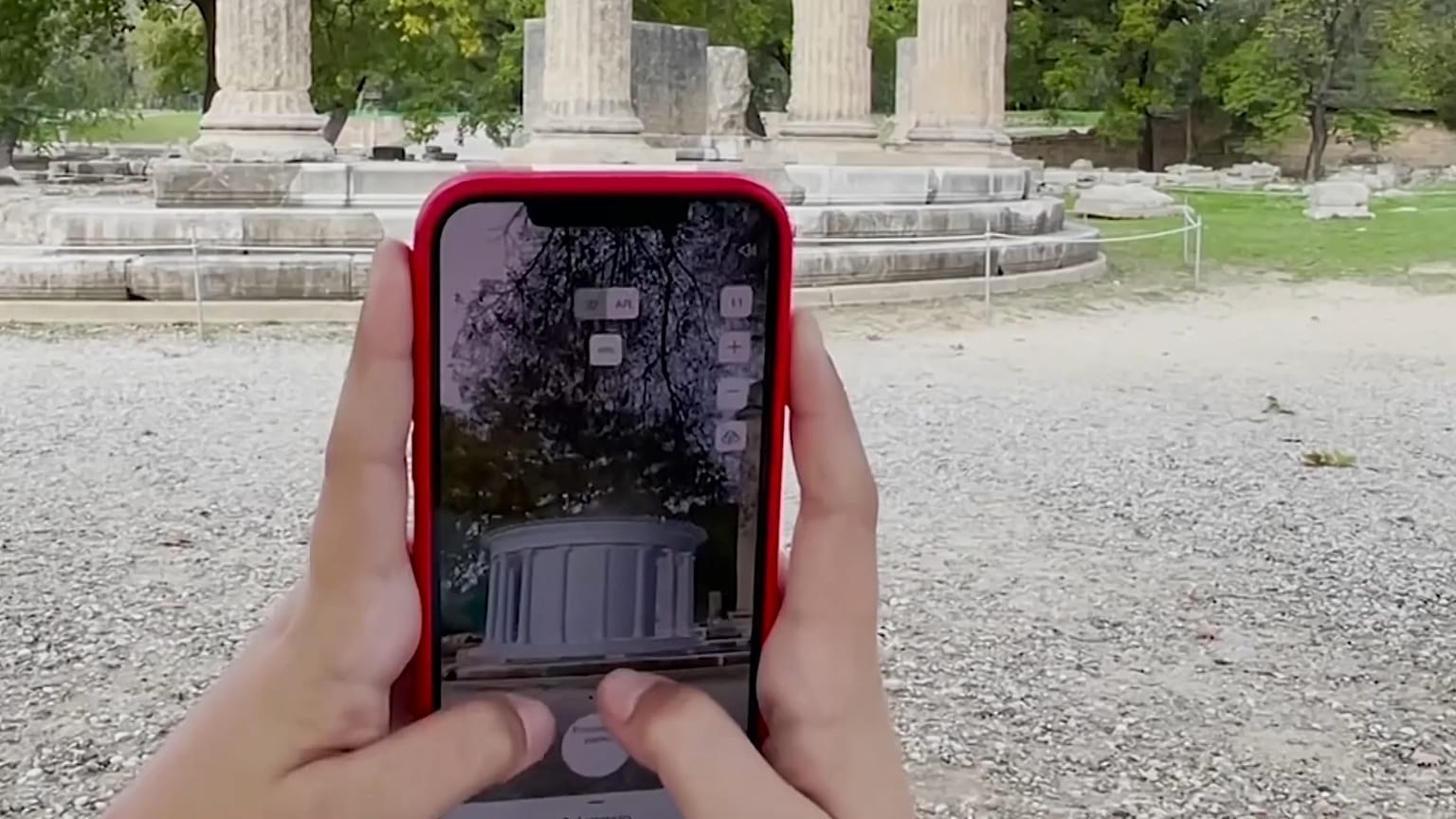 What would it be like to walk around the ancient site of Olympia at the time the original Olympic Games were held?