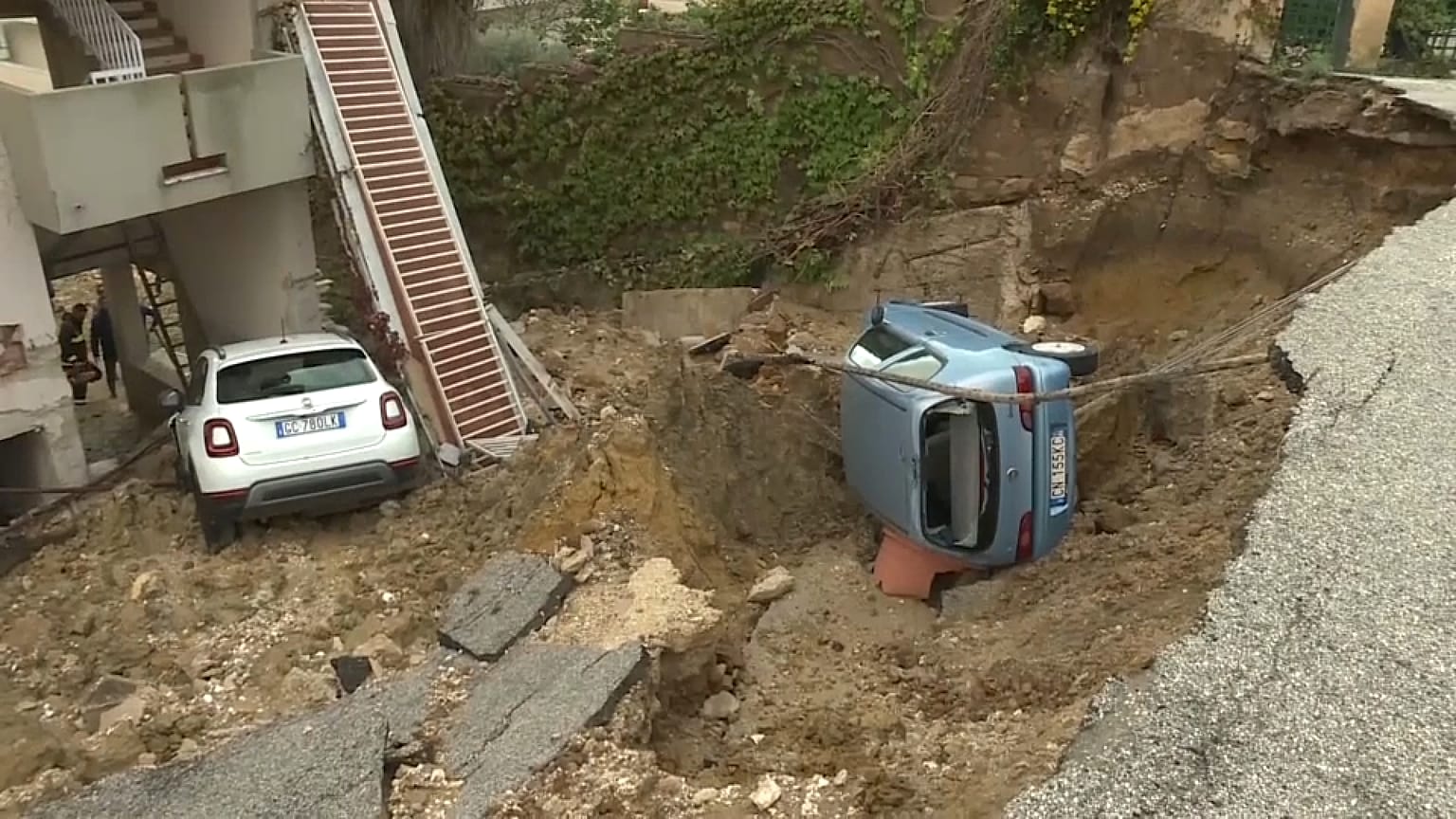 Schwere Unwetter auf den italienischen Inseln Sizilien und Sardinien