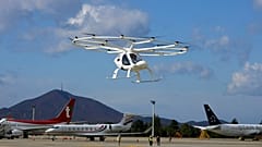 Testlerde Alman Volocopter tarafından üretilen çift kişilik hava aracı kullanıldı