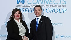 Gabrijela Zalac Lázár János akkori Miniszterelnökséget vezető miniszterrel 2018-ban 