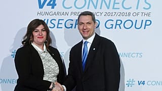 Gabrijela Zalac Lázár János akkori Miniszterelnökséget vezető miniszterrel 2018-ban 