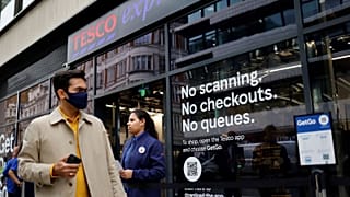 Outside the checkout-free Tesco in High Holburn, central London.