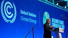 UN Secretary-General Antonio Guterres speaks at the COP26 U.N. Climate Summit in Glasgow, Scotland