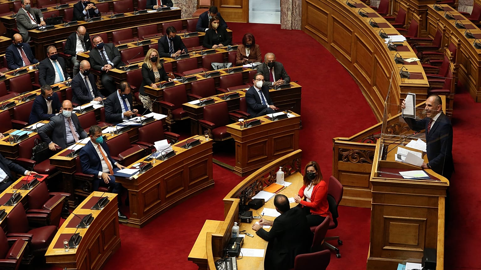 Ολομέλεια της Βουλής, στη συζήτηση επί πρότασης ΣΥΡΙΖΑ για σύσταση εξεταστικής επιτροπής σχετικά με την επιχείρηση χειραγώγησης της κοινής γνώμης
