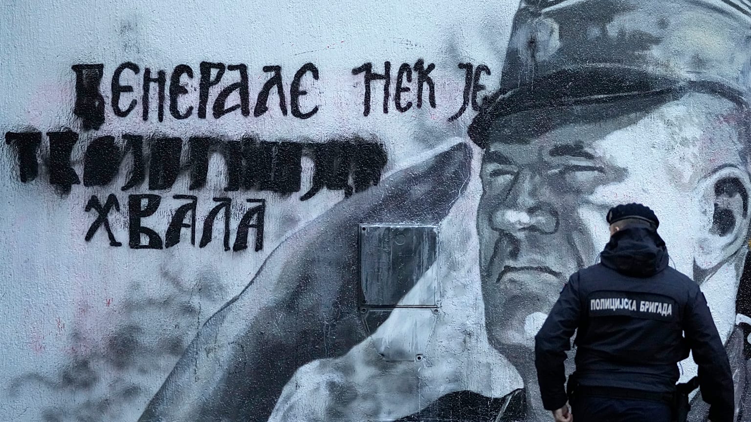 Изображение Ратко Младича в Белграде