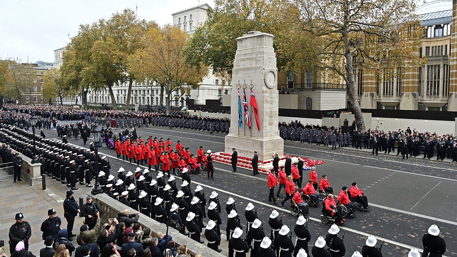 Desfile del 'Remembrance Sunday' o 'Domingo de Recuerdo'