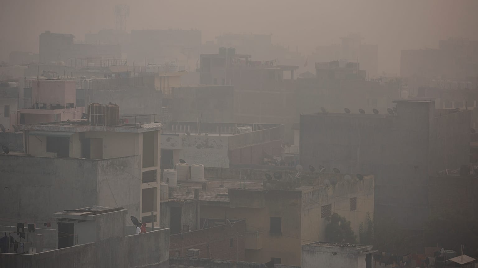 نيودلهي وسط التلوث 