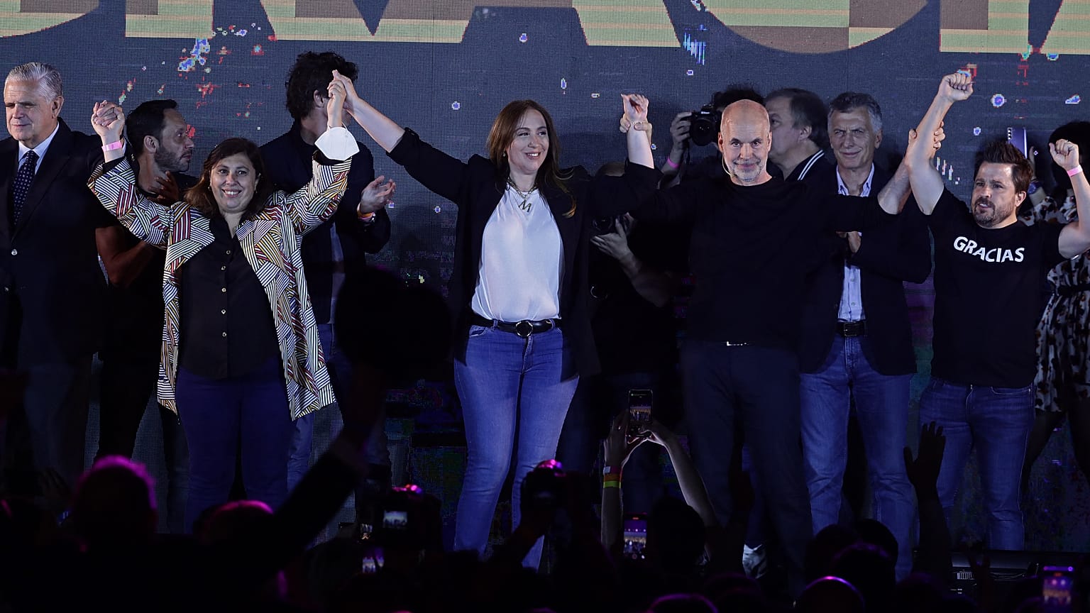 Jubel bei der Partei Juntos por el Cambio