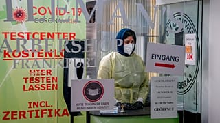 Corona-Test in Frankfurt