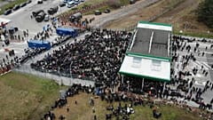 Luftaufnahme Grenzübergang Kuznica 15.11.2021