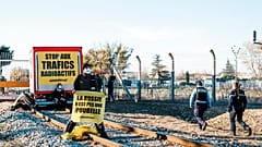 Frankreich: Protest gegen Atommülltransport