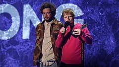 Ed Sheeran won best artist at the night which highlighted support for the LGBTQ community.