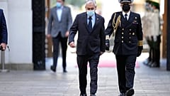 El presidente de Chile, Sebastián Piñera, a su llegada al Palacio de la Moneda el lunes 15 de noviembre de 2021.