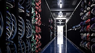 Illustration - un data center à Saint-Ouen-l'Aumone le 9 juillet 2021