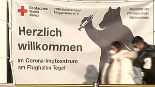 Impfzentrum in Berlin-Tegel