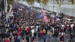 Акция сторонников Михаила Саакашвили в Тбилиси 15 ноября 2021