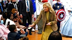Die First Lady bei einem Besuch des Children's National Hospital in Washington D.C. am Mittwoch