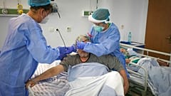 Die Notfallklinik der Universität Bukarest im Oktober 23021