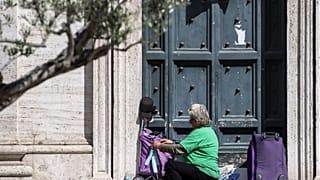 Sem-abrigo em Roma