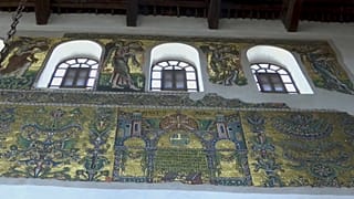 Los mosaicos restaurados en a Iglesia de la Natividad, en Belén