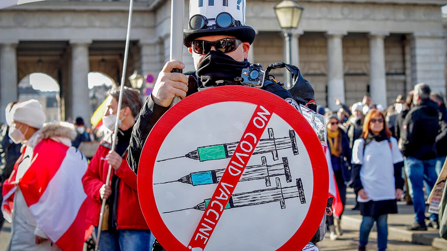 Manifestation contre les restrictions sanitaires, Le 20 novembre 2021, à Vienne en Autriche