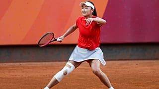 Peng Shuai während eines Turniers in Anning im April 2019