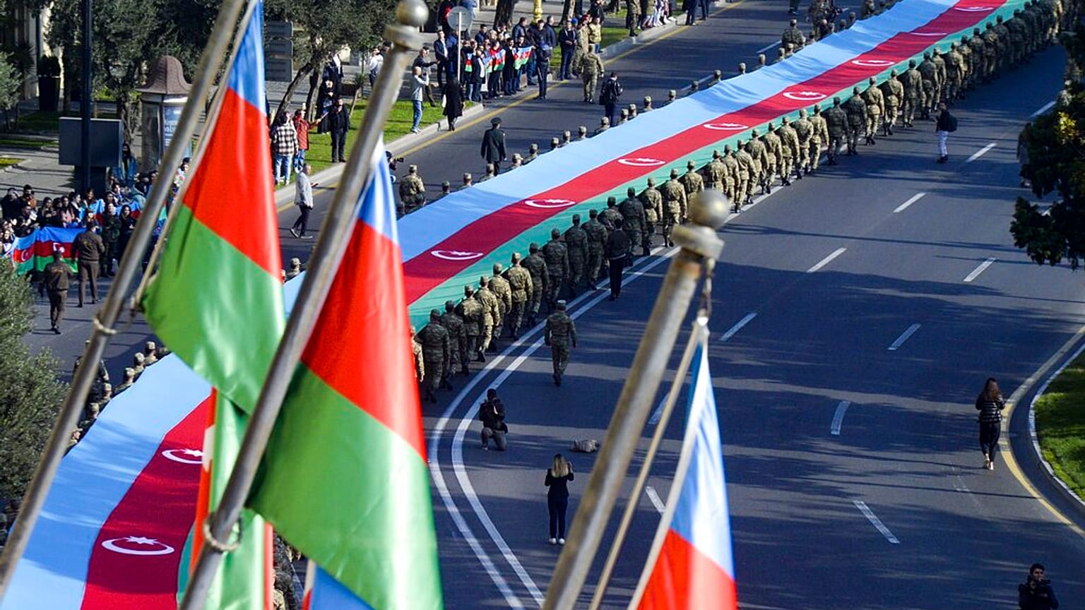 روز جشن پیروزی، باکو، پایتخت جمهوری آ‌ذربایجان