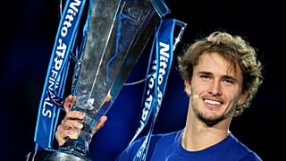 Alexander Zverev, tout sourire après son triomphe lors du Masters