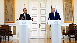 Κοινή συνέντευξη Τύπου Δένδια - Τσαβούσογλου στην Αθήνα - αρχείο