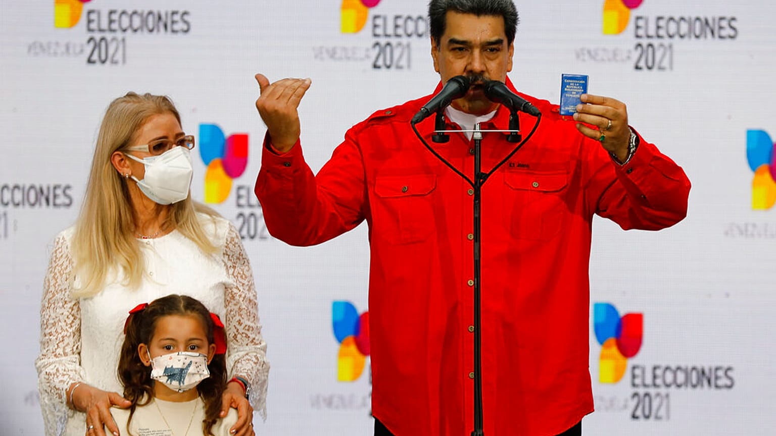 Nicolás Maduro con su familia