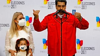 Nicolás Maduro con su familia