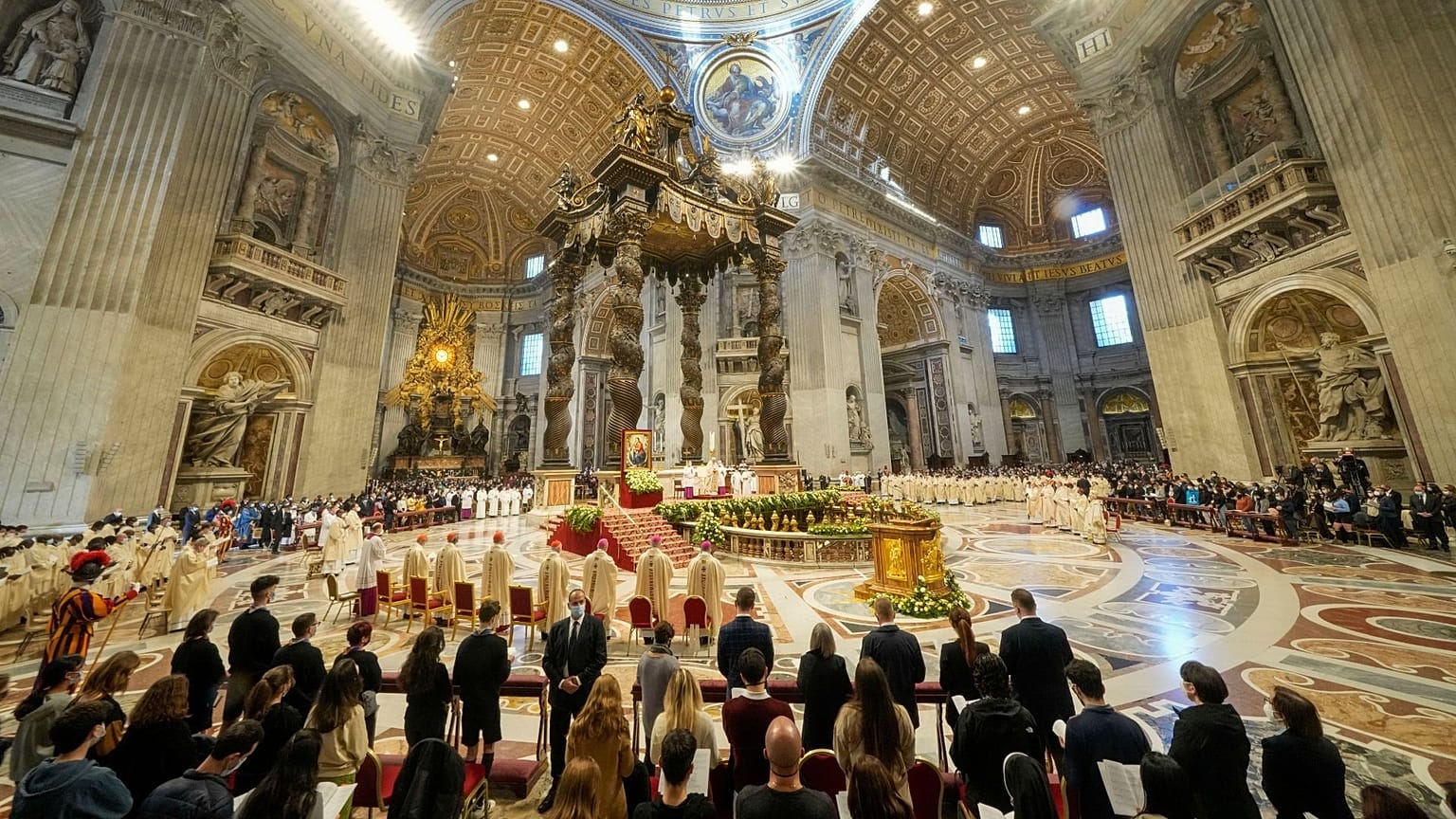 Pope urges young people to protect the environment.