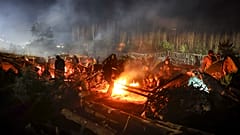 refugees in poland's border 