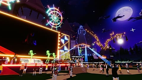 Image from Decentraland, the first fully decentralised virtual social world where land is selling for millions.