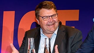 Peter Lundgren is seen during the Sweden Democrats' election night watch party in Stockholm in May 2019.
