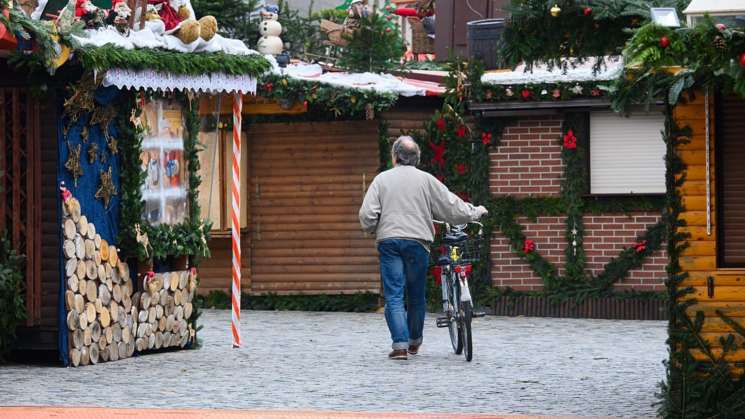Geschlossene Weihnachtsbuden in Berlin