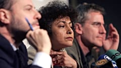 Irene Khan (C), UN Special Rapporteur on the promotion and protection of freedom of opinion and expression.