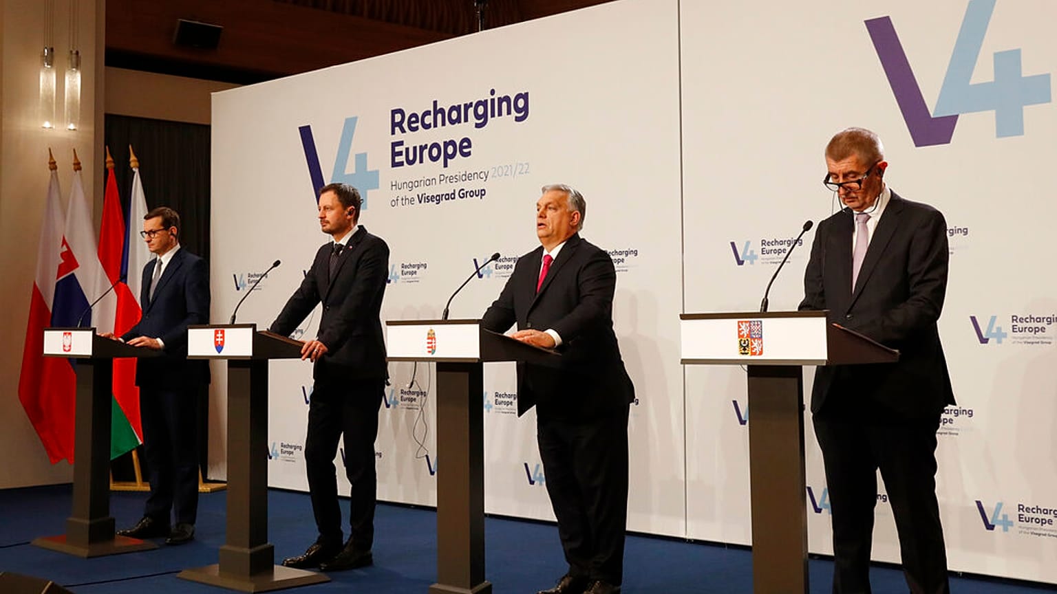 A V4-ek csúcstalákozója Budapesten, 2021. november 23-án