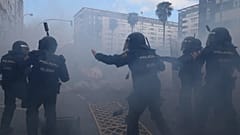 Straßenkämpfe in Spanien