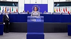 Discours de la cheffe de l'opposition bélarusse, Svetlana Tikhanovskaïa, devant le Parlement européen