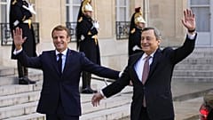 Macron és Draghi Párizsban nov. 12-én