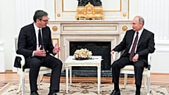 Владимир Путин и Александр Вучич на встрече в Кремле 23 июня 2020 