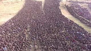 فيديو جوي يظهر أسرى حرب أيوبيين 