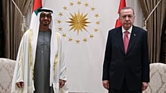 الرئيس التركي رجب طيب إردوغان وولي العهد أبوظبي محمد بن زايد 